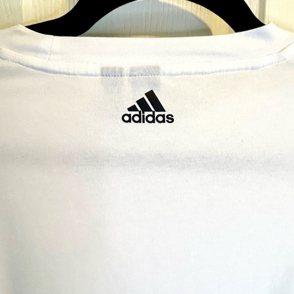 🎾⛳️”Adidas” NWOT White Sport Dress w/ Vented Short Sleeves and Hem Size S - Picture 7 of 13